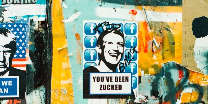 graffiti image of mark zuckerberg