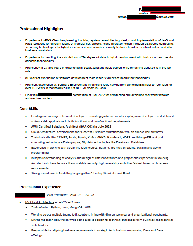 engineering manager resume example - 1